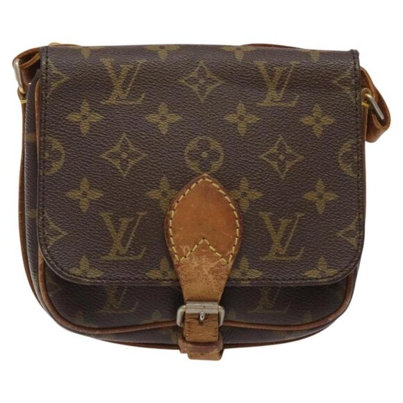 LOUIS VUITTON Monogram Cartouchiere PM Shoulder Bag Vintage - Picture 1 of 15